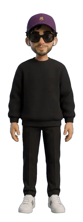 Emmanuel Wilson's portfolio character