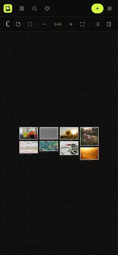 Pixe live phone interface at 390 pixels wide